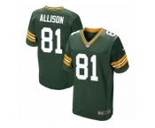 Men Nike Green Bay Packers #81 Geronimo Allison Elite Green Team Color NFL Jersey