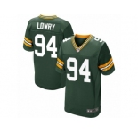 Men Nike Green Bay Packers #94 Dean Lowry Elite Green Team Color NFL Jersey
