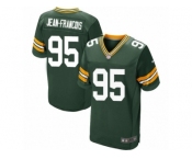 Men's Nike Green Bay Packers #95 Ricky Jean-Francois Elite Green Team Color NFL Jersey