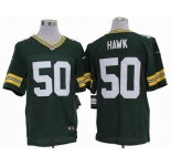 nike nfl jerseys green bay packers #50 hawk green[elite]