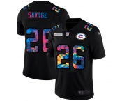 Green Bay Packers #26 Darnell Savage Jr. Men's Nike Multi-Color Black 2020 NFL Crucial Catch Vapor Untouchable Limited Jersey