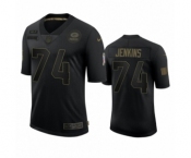 Green Bay Packers #74 Elgton Jenkins Black 2020 Salute to Service Limited Jersey
