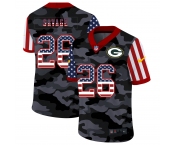 Men New Nike Green Bay Packers #26 Savage 2020 Nike Camo USA Salute to Service Limited Jersey