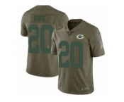 Men Nike Green Bay Packers #20 Kevin King Limited Olive 2017 Salute to Service NFL Jersey