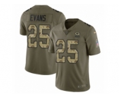 Men Nike Green Bay Packers #25 Marwin Evans Limited Olive Camo 2017 Salute to Service NFL Jersey