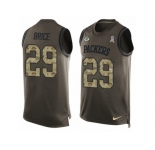 Men Nike Green Bay Packers #29 Kentrell Brice Limited Green Salute to Service Tank Top NFL Jersey
