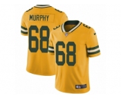 Men Nike Green Bay Packers #68 Kyle Murphy Limited Gold Rush Vapor Untouchable NFL Jersey