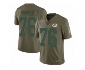 Men Nike Green Bay Packers #76 Mike Daniels Limited Olive 2017 Salute to Service NFL Jersey