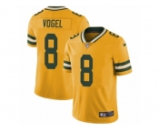 Men Nike Green Bay Packers #8 Justin Vogel Limited Gold Rush Vapor Untouchable NFL Jersey