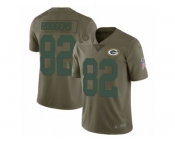 Men Nike Green Bay Packers #82 Richard Rodgers Limited Olive 2017 Salute to Service NFL Jersey