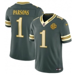 Men's Green Bay Packers #1 Micah Parsons Dark Green 2026 F.U.S.E. Rivalries Collection Limited Football Stitched Jersey