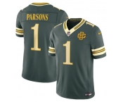 Men's Green Bay Packers #1 Micah Parsons Dark Green 2026 F.U.S.E. Rivalries Collection Limited Football Stitched Jersey