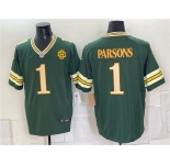 Men's Green Bay Packers #1 Micah Parsons Dark Green 2026 Rivalries Collection Limited Football Stitched Game Jersey