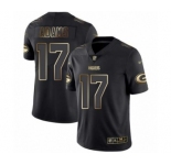 Men's Green Bay Packers #17 Davante Adams Limited Black Gold Vapor Untouchable Limited Football Jersey