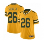Men's Green Bay Packers #26 Darnell Savage Jr. Limited Gold Inverted Legend Football Jersey
