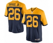 Men's Green Bay Packers #26 Darnell Savage Jr. Limited Navy Blue Alternate Football Jersey