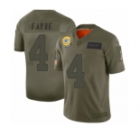 Men's Green Bay Packers #4 Brett Favre Limited Camo 2019 Salute to Service Football Jersey