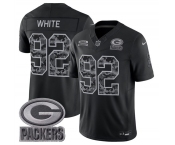 Men's Green Bay Packers #92 Reggie White Black 2026 F.U.S.E. Salute to Service Limited Football Stitched Jersey