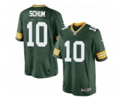 Men's Nike Green Bay Packers #10 Jacob Schum Limited Green Team Color NFL Jersey