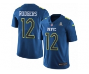 Men's Nike Green Bay Packers #12 Aaron Rodgers Limited Blue 2017 Pro Bowl NFL Jersey