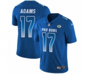 Men's Nike Green Bay Packers #17 Davante Adams Limited Royal Blue NFC 2019 Pro Bowl NFL Jersey