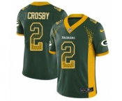 Men's Nike Green Bay Packers #2 Mason Crosby Limited Green Rush Drift Fashion NFL Jersey