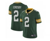 Men's Nike Green Bay Packers #2 Mason Crosby Vapor Untouchable Limited Green Team Color NFL Jersey