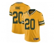 Men's Nike Green Bay Packers #20 Kevin King Limited Gold Rush NFL Jersey