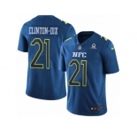 Men's Nike Green Bay Packers #21 Ha Ha Clinton-Dix Limited Blue 2017 Pro Bowl NFL Jersey