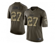 Men's Nike Green Bay Packers #27 Josh Jones Limited Green Salute to Service NFL Jersey