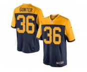 Men's Nike Green Bay Packers #36 LaDarius Gunter Limited Navy Blue Alternate NFL Jersey