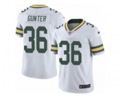 Men's Nike Green Bay Packers #36 LaDarius Gunter Limited White Rush NFL Jersey