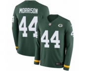 Men's Nike Green Bay Packers #44 Antonio Morrison Limited Green Therma Long Sleeve NFL Jersey