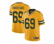 Men's Nike Green Bay Packers #69 David Bakhtiari Limited Gold Rush NFL Jersey