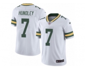 Men's Nike Green Bay Packers #7 Brett Hundley Limited White Rush NFL Jersey