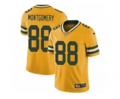 Men's Nike Green Bay Packers #88 Ty Montgomery Limited Gold Rush NFL Jersey