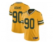 Men's Nike Green Bay Packers #90 Montravius Adams Limited Gold Rush NFL Jersey