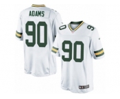 Men's Nike Green Bay Packers #90 Montravius Adams Limited White NFL Jersey