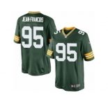 Men's Nike Green Bay Packers #95 Ricky Jean-Francois Limited Green Team Color NFL Jersey