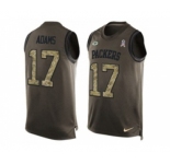 Nike Green Bay Packers #17 Davante Adams Green Men's Stitched NFL Limited Salute To Service Tank Top Jersey