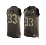 Nike Green Bay Packers #33 Micah Hyde Green Men's Stitched NFL Limited Salute To Service Tank Top Jersey