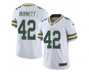 Nike Green Bay Packers #42 Morgan Burnett White Men's Stitched NFL Limited Rush Jersey