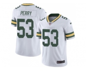 Nike Green Bay Packers #53 Nick Perry White Men's Stitched NFL Limited Rush Jersey
