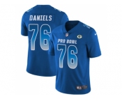 Nike Green Bay Packers #76 Mike Daniels Royal Men Stitched NFL Limited NFC 2018 Pro Bowl Jersey