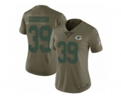 Women Nike Green Bay Packers #39 Demetri Goodson Limited Olive 2017 Salute to Service NFL Jersey