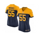 Women Nike Green Bay Packers #55 Ahmad Brooks Game Navy Blue Alternate NFL Jersey