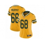 Women Nike Green Bay Packers #68 Kyle Murphy Limited Gold Rush Vapor Untouchable NFL Jersey