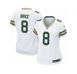 Women Nike Green Bay Packers #8 Kentrell Brice Game White NFL Jersey