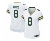 Women Nike Green Bay Packers #8 Kentrell Brice Game White NFL Jersey