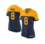 Women Nike Green Bay Packers #8 Kentrell Brice Limited Navy Blue Alternate NFL Jersey